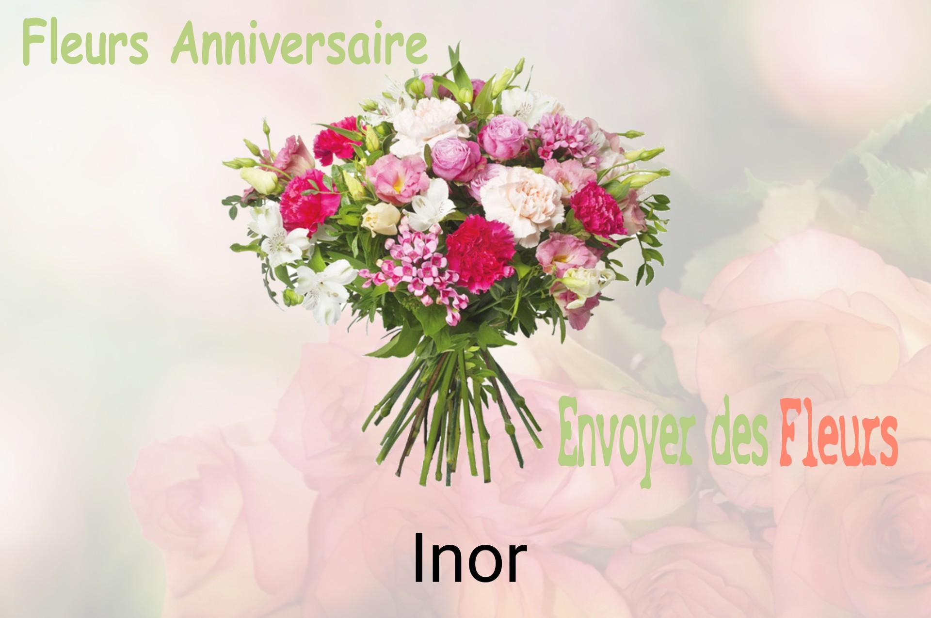 Bouquet de fleurs d’anniversaire livré à Inor