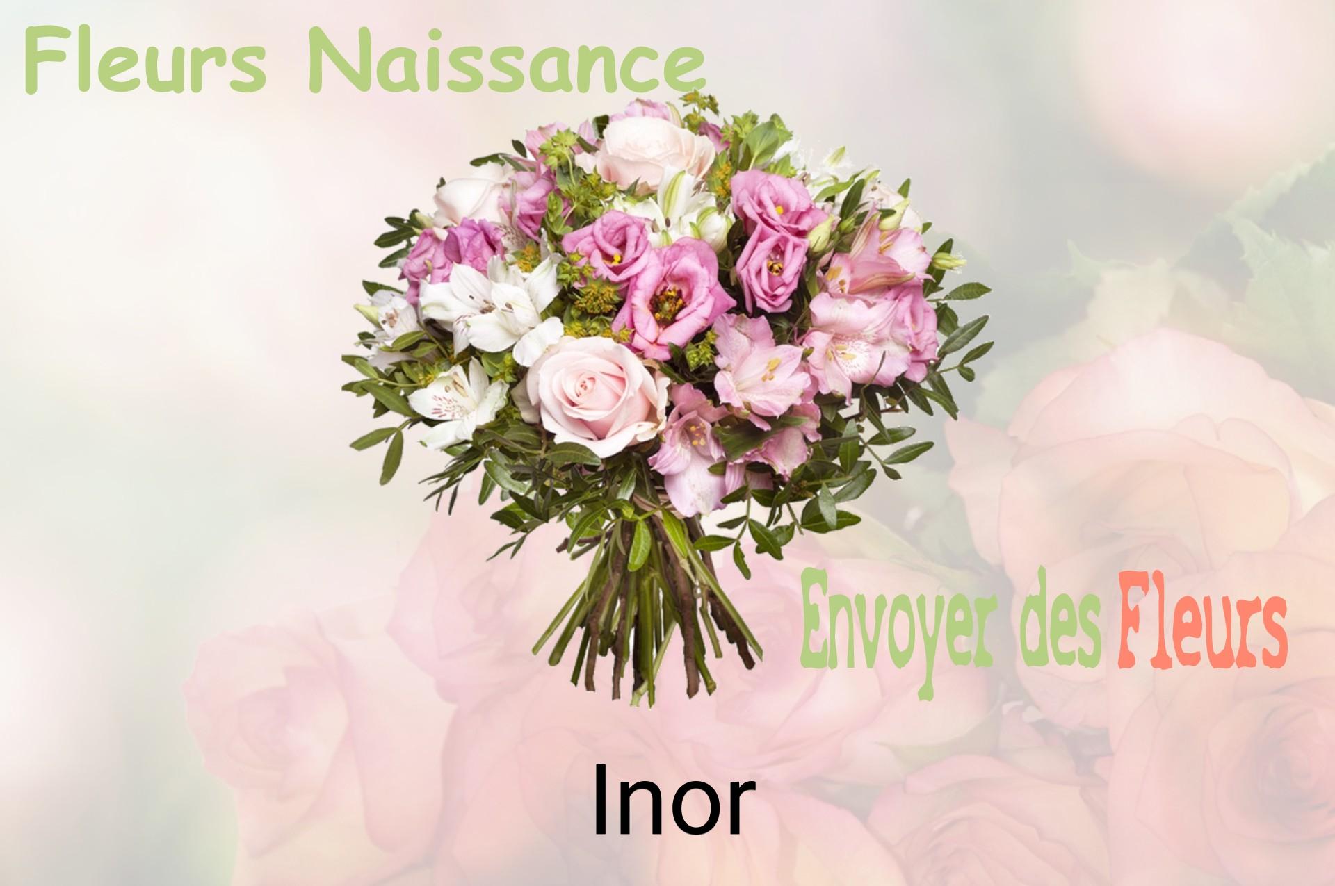 Bouquet de fleurs de naissance livré à Inor